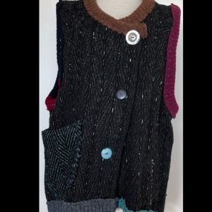 Funky Vest Made from Recycled Clothing